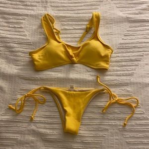 Yellow bikini